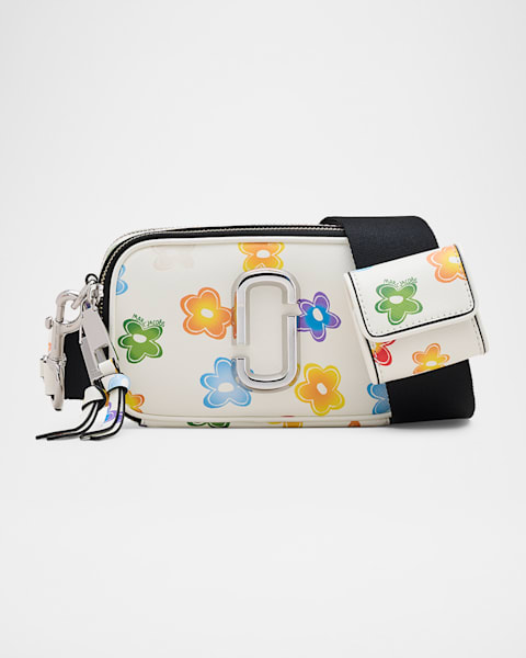 Marc Jacobs Wild Daisy-Print Leather Crossbody Bag | Neiman Marcus