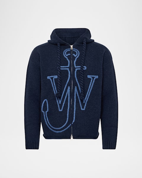 パーカー・フーディ J W ANDERSON 'Logo embroidery hoodie' sweatshirt ANCHOR LOGO HOODIE WITH ZIP – JW Anderson