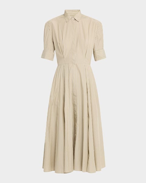 Balenciaga Suspended Poplin Shirtdress | Neiman Marcus