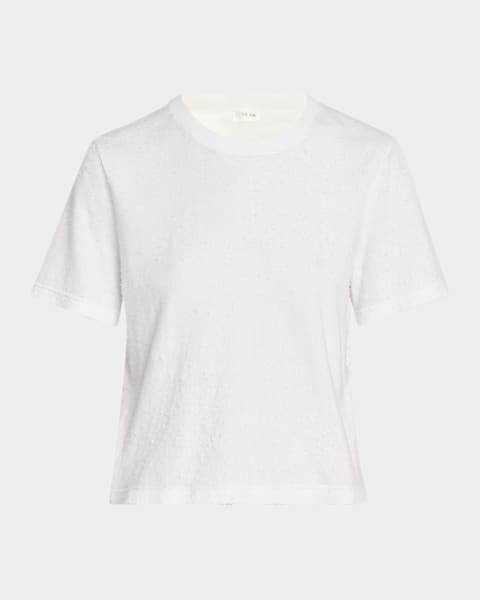 【THE ROW】キアラTシャツ Chiara T-Shirt White in Organic Cotton – The Row
