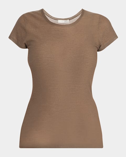 Isabel Marant Nayda Twisted Cap-Sleeve T-Shirt | Neiman Marcus