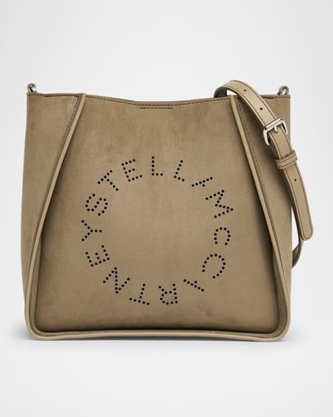 ショルダーバッグ・ポシェット Stella Mccartney Soft' Brown Suede Crossbody Bag Women Moss Logo Crossbody Bag | Stella McCartney US