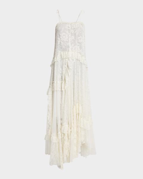 waimari jill sleeveless floral eyelet lace midi dress Waimari