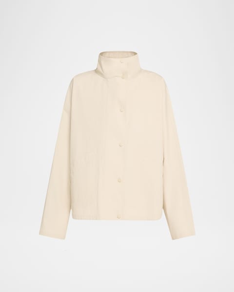 【TOTEME】Cropped Jacket for women Pure Organic Cotton Cropped cotton jacket sand – TOTEME