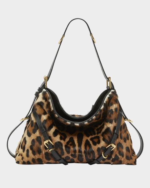 Dolce&Gabbana Vittoria Cheetah-Print Pony Hair Shoulder Bag