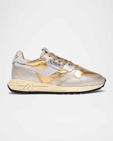 AUTRY Reelwind Low-Top Leather Trainer Sneakers | Neiman Marcus