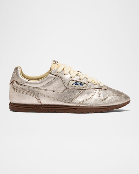 AUTRY Windspin Retro Suede Low-Top Sneakers | Neiman Marcus