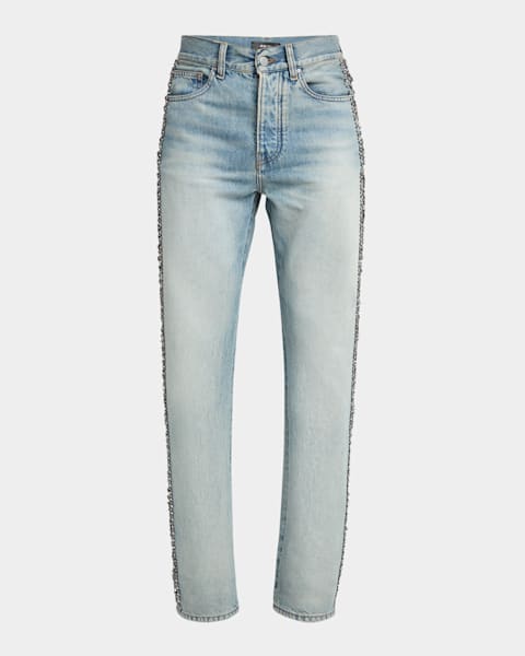 Amiri Men's MX1 Bandana Repair Skinny Jeans | Neiman Marcus