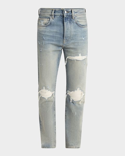 Amiri Men's MX1 Distressed Skinny Jeans | Neiman Marcus