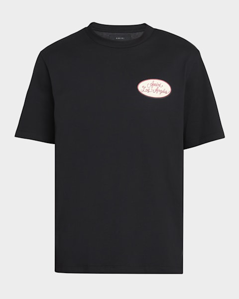 Amiri Men's Bleach Bandana Patch T-Shirt | Neiman Marcus