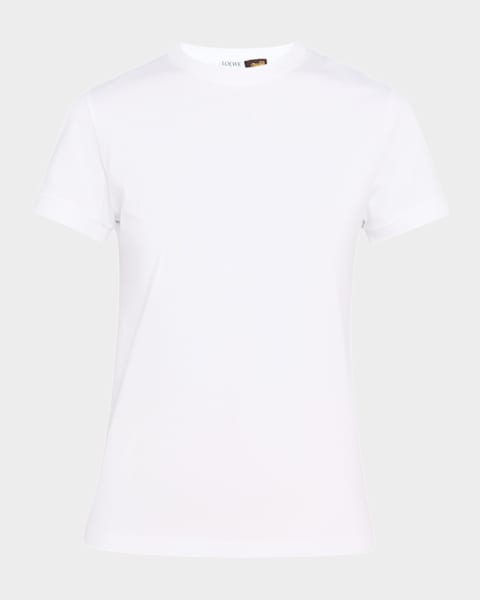 Loewe Short-Sleeve Draped Twisted T-Shirt | Neiman Marcus