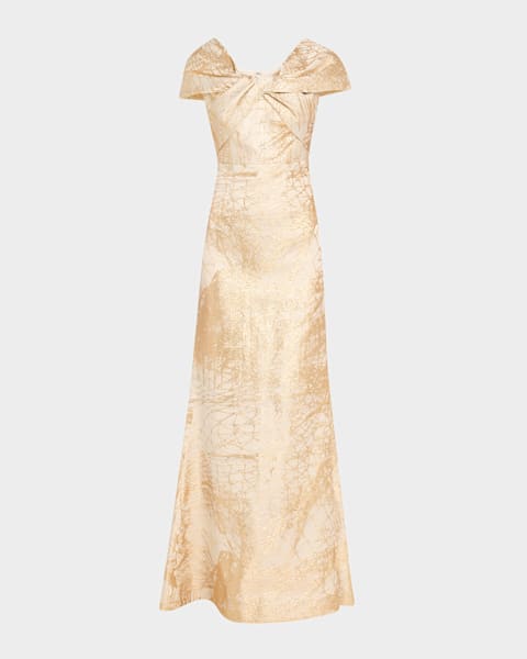 Katie Sleeveless Cowl-Neck Gown