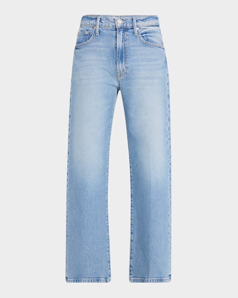 MOTHER The Insider Crop Step Fray Jeans | Neiman Marcus MOTHER The Insider Crop Step Fray Jeans | Neiman Marcus