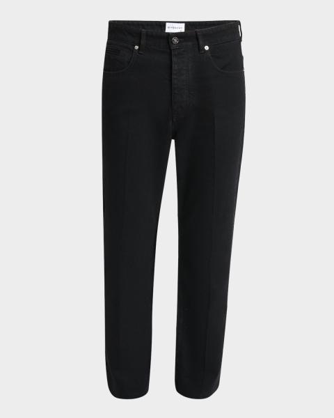 Givenchy Men's Cuffed Wide-Leg Jeans | Neiman Marcus