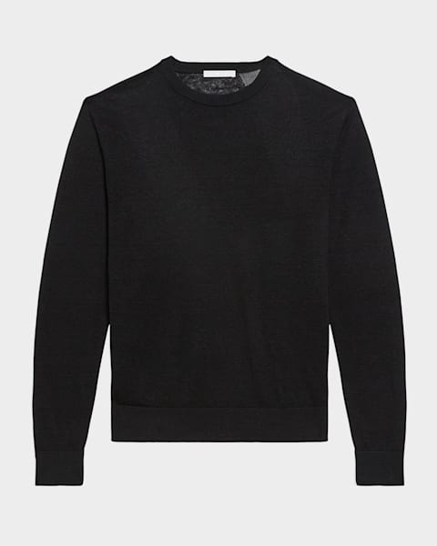 Helmut Lang Men's Sheer Vertical Ribbed Top | Neiman Marcus