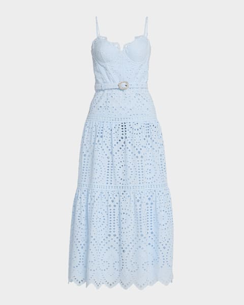Khaite Effy Short-Sleeve Silk Organza Maxi Dress | Neiman Marcus