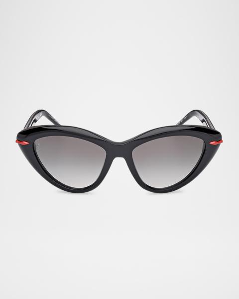 Balmain BL2084 01 Black Cat Eye Sunglasses Gradient Lens Balmain | Accessories | Balmain Bl284 0 Black Cat Eye  main image 4