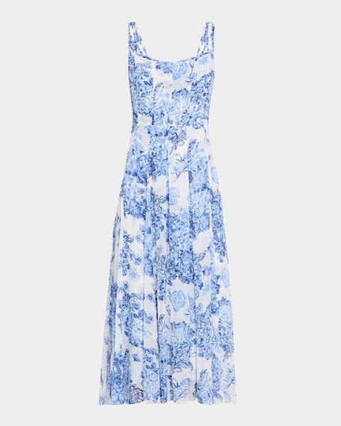 Tirza Paisley Long-Sleeve Mini Dress