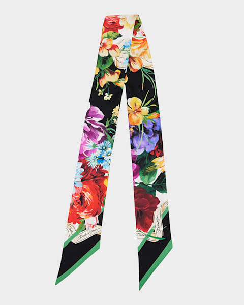 Journey Paisley Silk Twill Scarf 