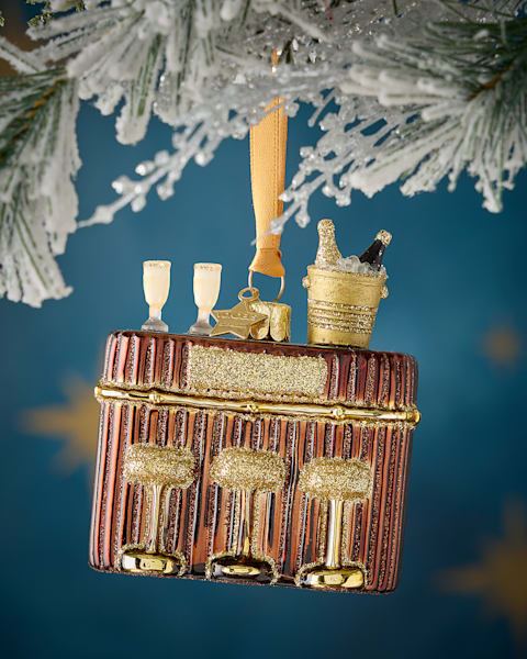 Vondels Silver and Gold Watch Christmas Ornament | Neiman Marcus