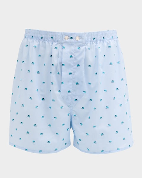 Men's Cotton Poplin Stretch Boxer Shorts