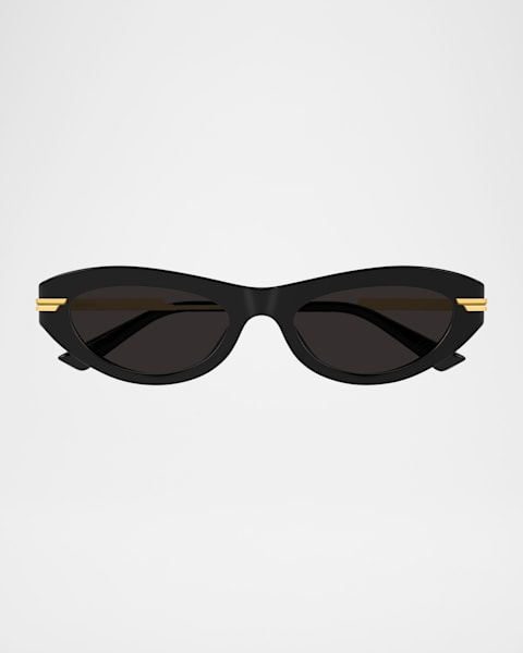 Bottega Veneta Geometric Acetate & Metal Alloy Aviator