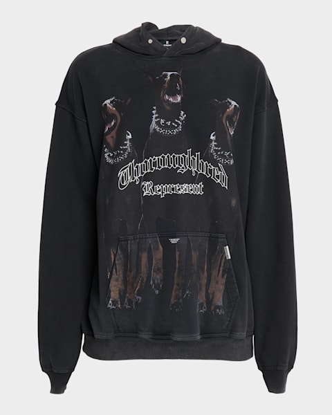 パーカー・フーディ REPRESENT ELEGANCE IN MOTION HOODIE IN COTTON JERSEY Elegance In Motion Hoodie | Jet Black | REPRESENT