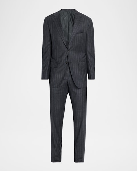 Giorgio Armani Men's Tonal Pinstripe Suit | Neiman Marcus