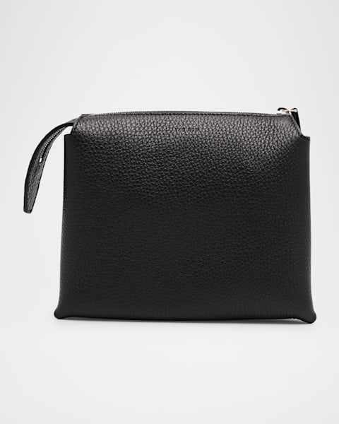 THE ROW Nu Twin Mini Crossbody in Suede | Neiman Marcus