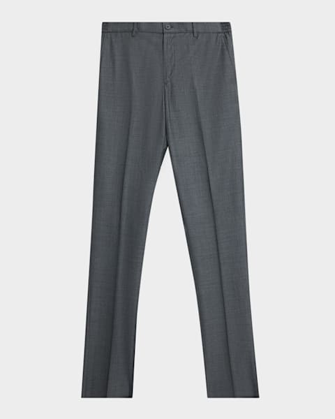 Zanella Men's Parker New Basic Wool Pants | Neiman Marcus