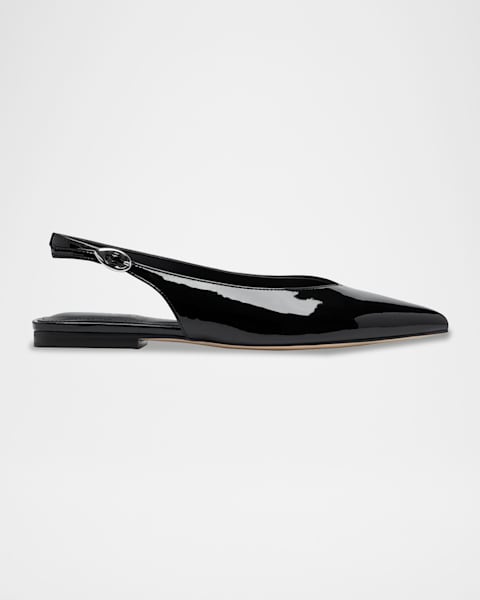 TOM FORD Whitney Patent Leather Slingback Ballerina Flats