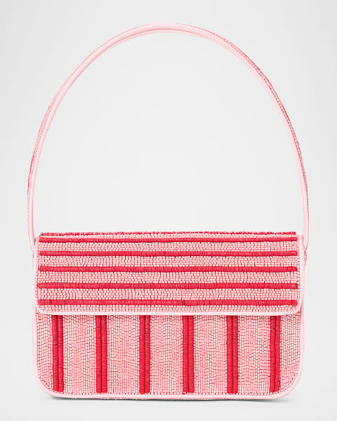Large Moon Fringe Raffia Shoulder Bag
