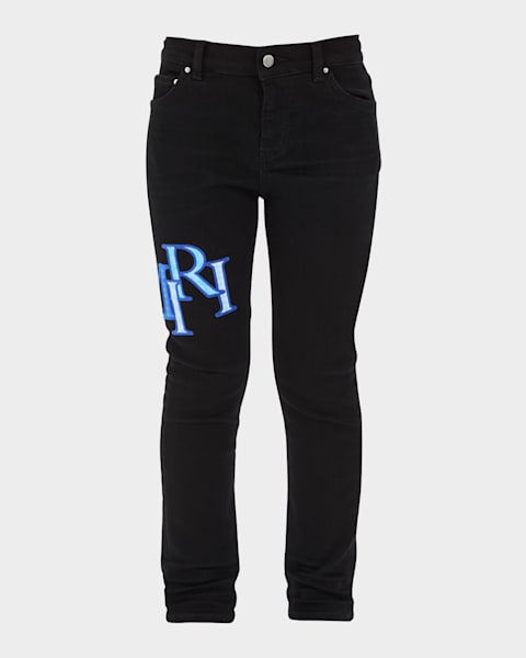 Kid's Mx1 Distressed Denim Jeans, Size 4-12