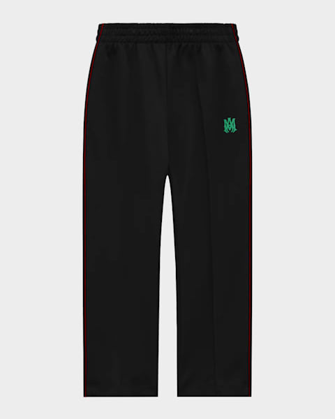 Girl's Wide Leg Logo-Print Track Pants, Size 4-12