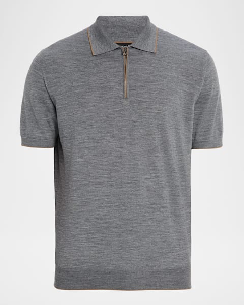 トップス WILLY CHAVARRIA BUFFALO GOLF POLO MESH L Buffalo Golf Polo in Solid Black – SVRN