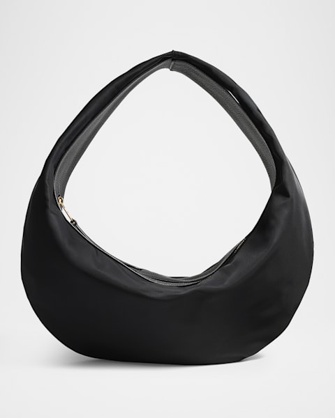 Khaite Olivia Small Suede Shoulder Bag | Neiman Marcus