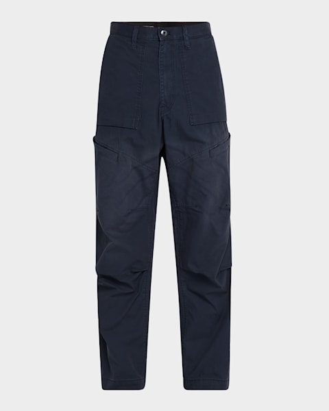 Givenchy Men's Denim Wide-Leg Cargo Pants | Neiman Marcus