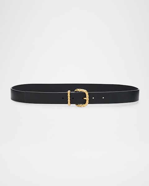 Jewelled Arrow Skull Leather Belt