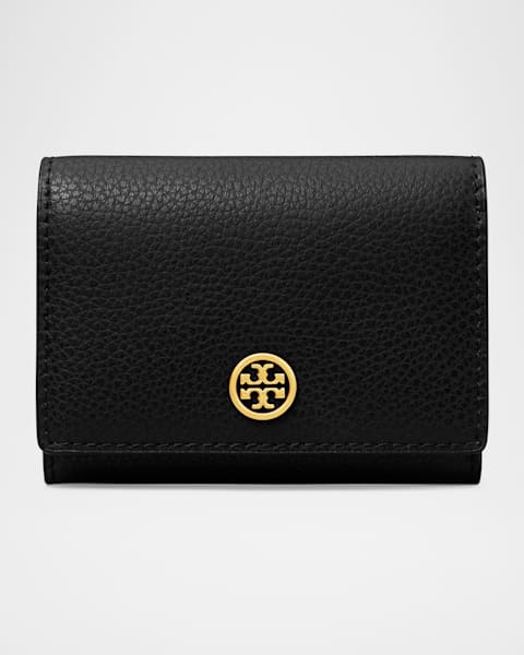Kira Chevron Quilted Metallic Leather Card Case