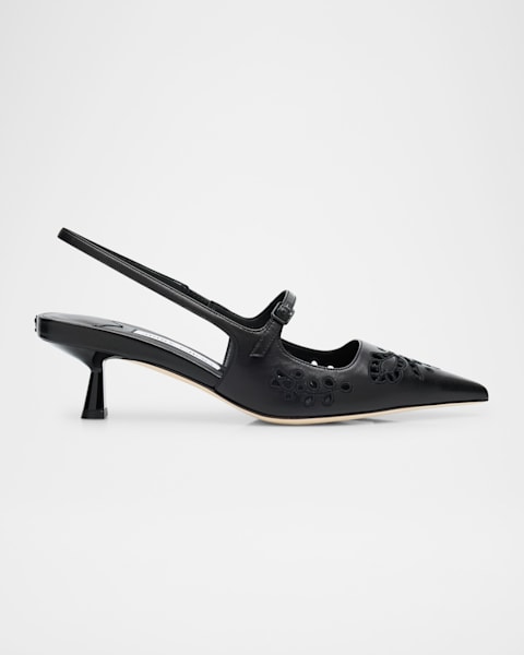 サンダル・ミュール Jimmy Choo SS25 'Didi' slingback (DIDIFLATPAT BLACK) Didi Flat | Black Patent Leather Flats | JIMMY CHOO