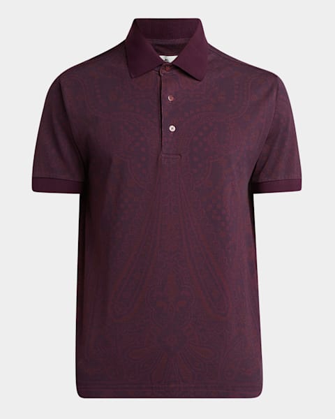 【関税込み】ETRO 'Paisley' polo shirt ETRO paisley-print Cotton Polo Shirt | Blue | FARFETCH