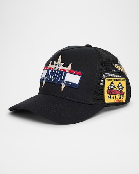 超レア！ 【 AMIRI 】 BONES STACKED TRUCKER CAP Amiri Men's Bones Stacked Trucker Hat | Neiman Marcus