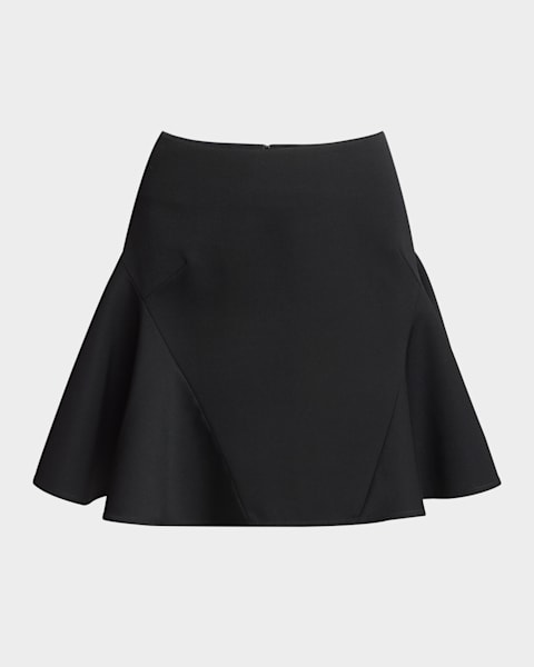 Valentino Garavani Tiered Ruffle Silk Skirt | Neiman Marcus