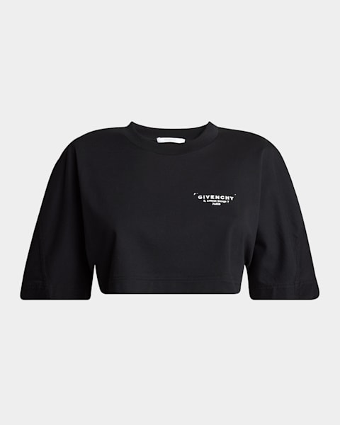 【関税＆送料込み】Givenchy Cropped Logo T-Shirt Givenchy Cropped T-Shirt with 4G Logo | Neiman Marcus