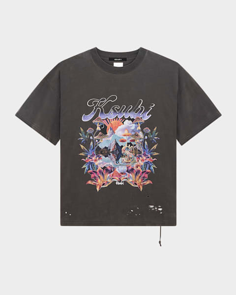 KSUBI kickstart ekcess Tシャツ チャコール ◆送料・関税込み Ksubi Men's Kingdom Ekcess Faded T-Shirt | Neiman Marcus