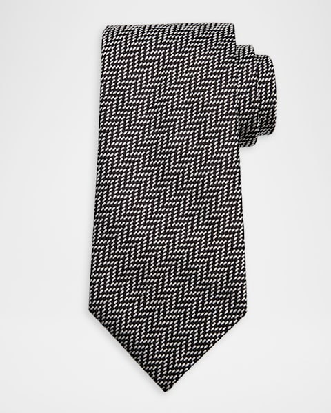 Men's Stripe Silk Tie | Neiman Marcus