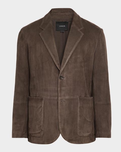 Giorgio Armani Men's Silk and Nylon Jacquard Single-Breasted