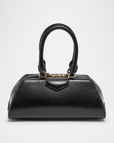 Givenchy Antigona Mini Top-Handle Bag in Shiny Tumbled Leather