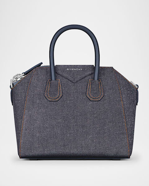 Givenchy Antigona Lock Toy Top-Handle Bag in Denim | Neiman