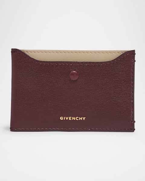 Bottega Veneta Intrecciato Denim Leather Card Case | Neiman Marcus